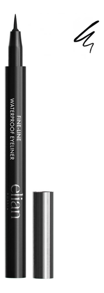 Водостойкая подводка для глаз Fine Line Waterproof Eyeliner 10мл: 01 Black elian russia подводка для глаз fine line wareproof eyeliner водостойкая 1 6 мл 01 black