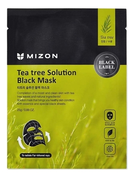 Тканевая маска для лица с экстрактом чайного дерева Tea Tree Solution Black Mask 25г