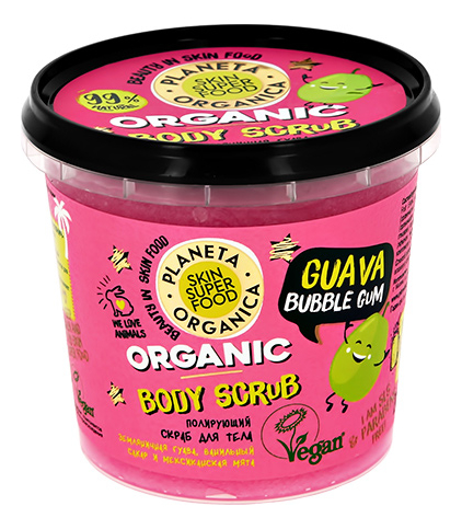 

Полирующий скраб для тела Skin Super Food Guava Bubble Gum 485г