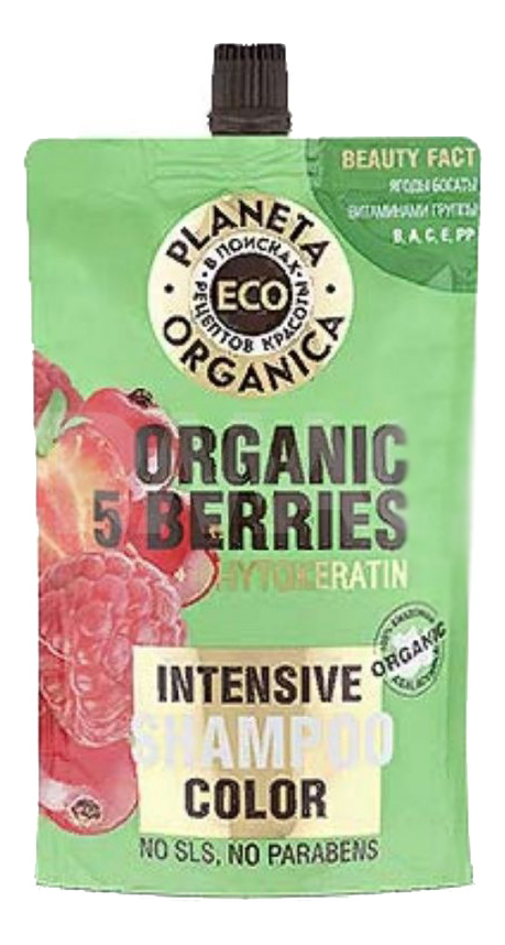 

Шампунь для яркости цвета волос Eco Organic 5 Berries Intensive Color Shampoo 200мл