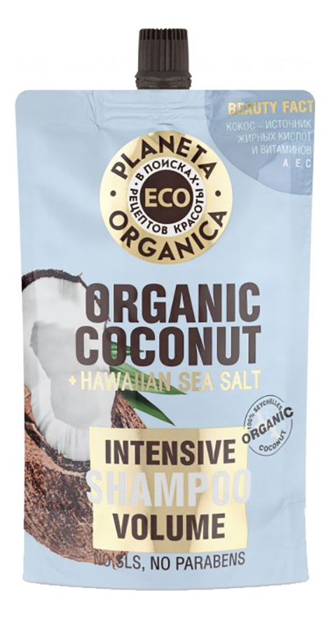 

Шампунь для объема волос Eco Organic Coconut Intensive Volume Shampoo 200мл