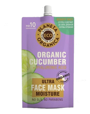Planeta Organica Увлажняющая маска для лица с экстрактом огурца Eco Organic Cucumber Ultra Moisture Face Mask 100мл
