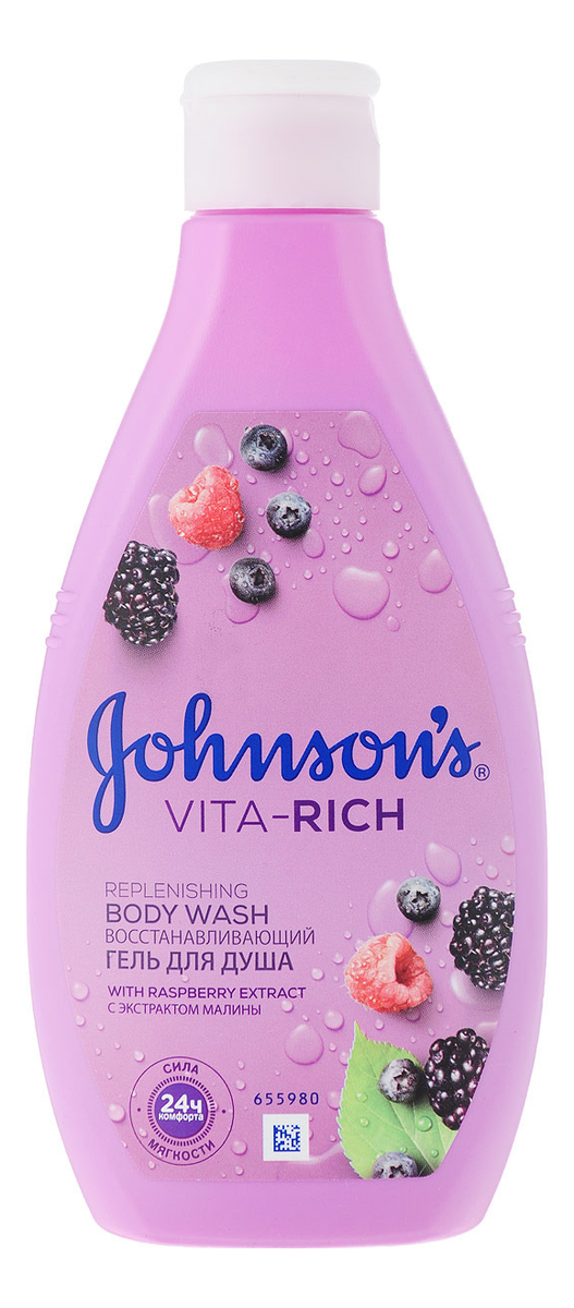 

Гель для душа с экстрактом малины Johnson's Vita-Rich Replenishing Body Wash 250мл