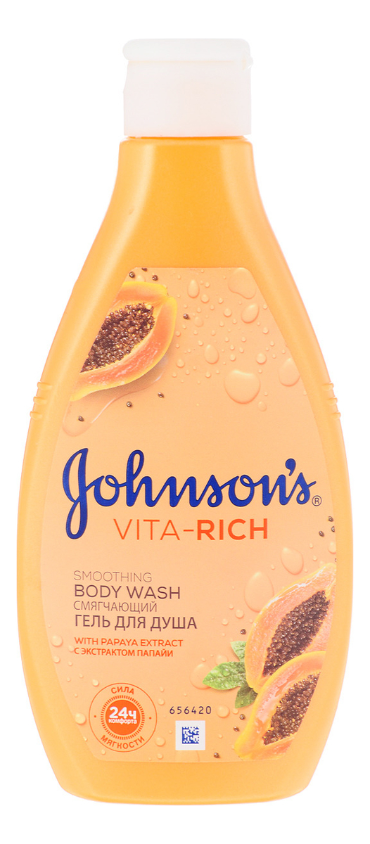 Гель для душа с экстрактом папайи Johnson's Vita-Rich Smoothing Body Wash 250мл