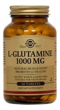 SOLGAR Биодобавка Глутамин L-Glutamine 1000Mg 60 таблеток