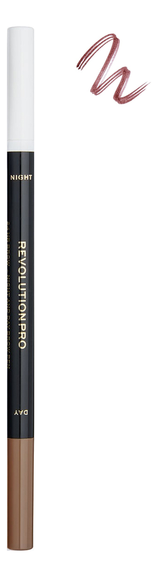 

Маркер для бровей и сыворотка для бровей 2 в 1 Day & Night Brow Pen 1,6мл: Warm Brown, Маркер для бровей и сыворотка для бровей 2 в 1 Day & Night Brow Pen 1,6мл