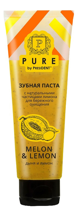 Зубная паста Дыня и лимон Pure By President 100г
