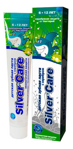 Зубная паста с серебром Silver Care 50мл (6-12 лет)