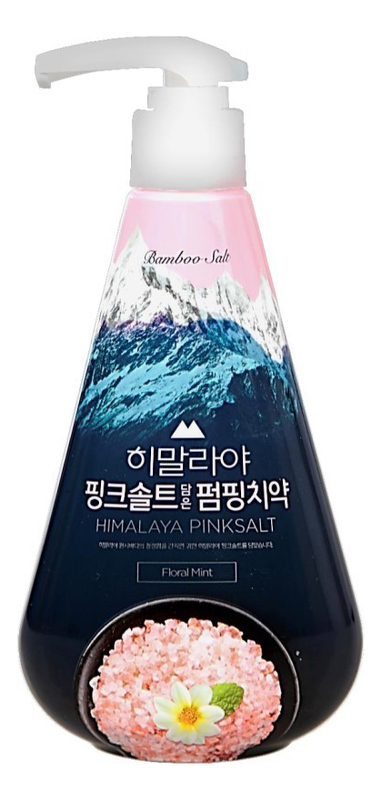 зубная паста с розовой гималайской солью pumping himalaya pink salt ice calming mint 285г Зубная паста с розовой гималайской солью Pumping Himalaya Pink Salt Floral Mint 285г