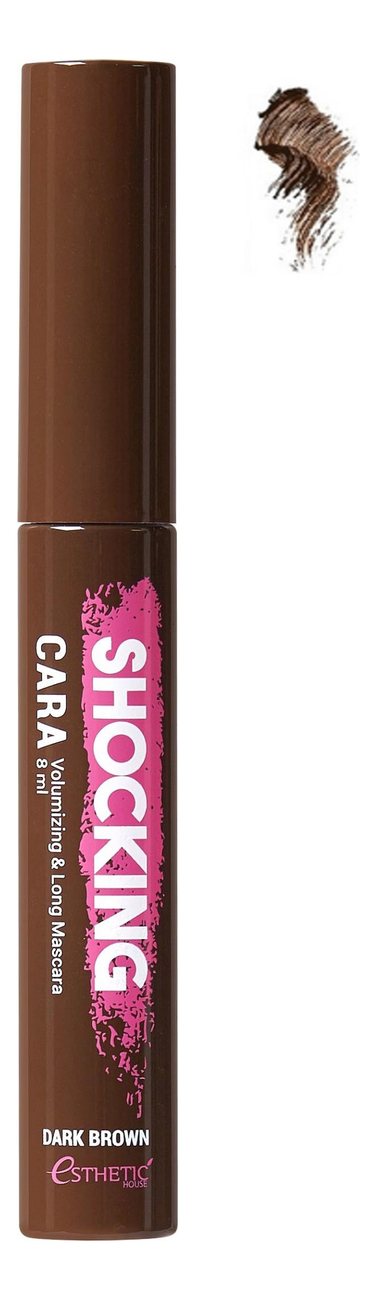 Тушь для ресниц Shocking Cara Volumizing & Long Mascara 8мл: Real Black