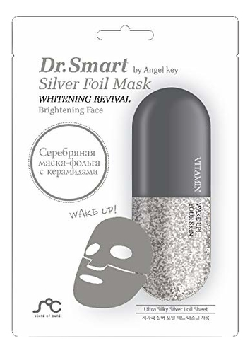 

Серебряная маска-фольга с керамидами Dr. Smart Silver Foil Mask Whitening Revival 25мл