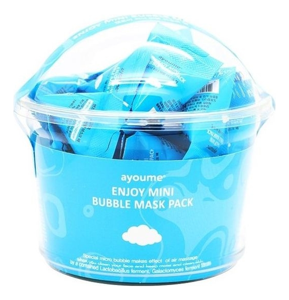 Ayoume очищающая пузырьковая маска для лица enjoy mini bubble mask pack ...