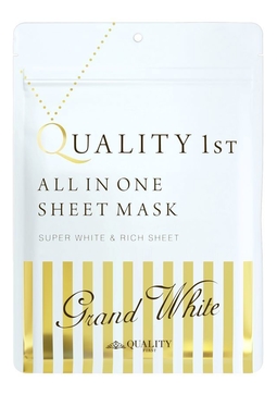 Тканевая маска выравнивающая цвет кожи лица маска All In One Sheet Mask Grand White