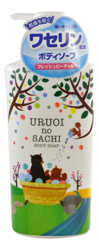 Жидкое мыло для тела с экстрактом персика Uruio No Sachi