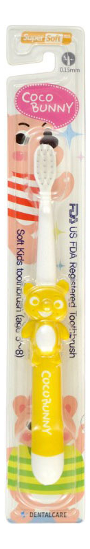 

Зубная щетка cо сверхтонкой двойной щетиной для детей 3-8 лет Kids Toothbrush (в ассортименте)