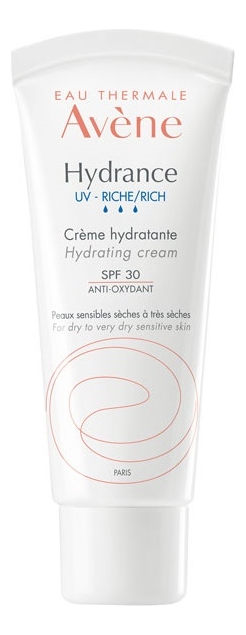 Купить Насыщенный крем для лица Hydrance UV-Riche Creme Hydratante SPF30 40мл, Avene