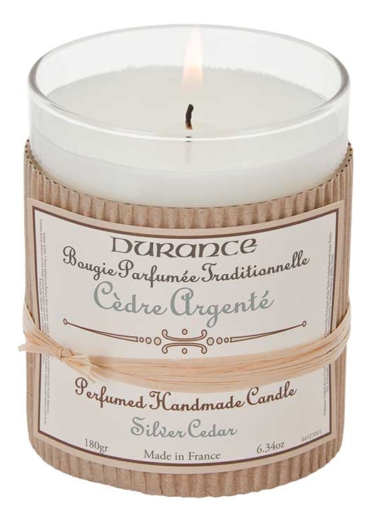 Ароматическая свеча Perfumed Handmade Candle Silver Cedar 180г (серебряный кедр)