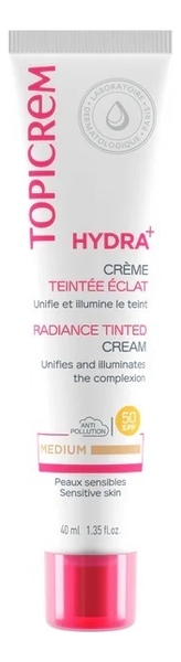 

Тональный крем с эффектом сияния Hydra+ Creme Teintee Eclat SPF40 PA++++ 40мл: Medium, Тональный крем с эффектом сияния Hydra+ Creme Teintee Eclat SPF40 PA++++ 40мл