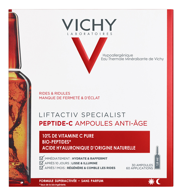 

Концентрированная антивозрастная сыворотка для лица Liftactiv Specialist Peptide-C Ampoules Anti-Age: Сыворотка 30*1,8мл, Концентрированная антивозрастная сыворотка для лица Liftactiv Specialist Peptide-C Ampoules Anti-Age