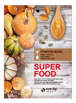 Тканевая маска для лица c экстрактом тыквы Super Food Pumpkin Mask 23мл
