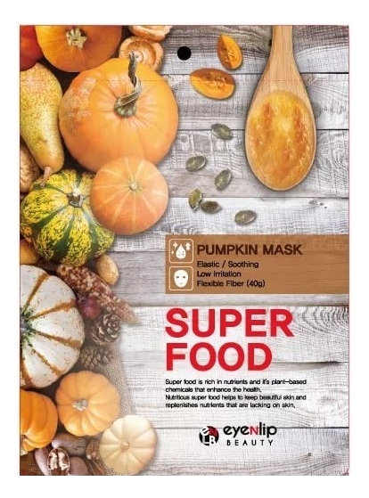 Тканевая маска для лица c экстрактом тыквы Super Food Pumpkin Mask 23мл тканевая маска для лица с экстрактом тыквы super food real vegifarm double shot mask pumpkin 23мл маска 1шт