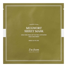 I'm From Тканевая маска для лица с экстрактом полыни Mugwort Sheet Mask 20мл