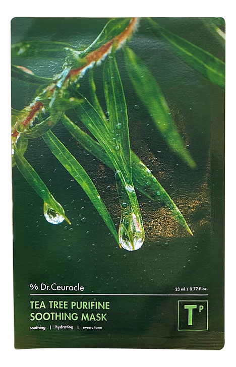 

Тканевая маска для лица с экстрактом чайного дерева Tea Tree Purifine Soothing Mask 23мл: Маска 1шт, Тканевая маска для лица с экстрактом чайного дерева Tea Tree Purifine Soothing Mask 23мл