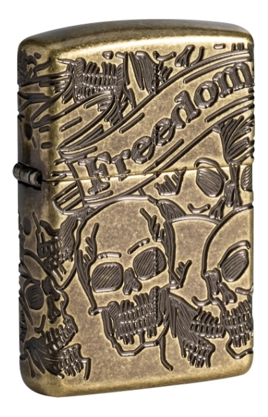 

Зажигалка бензиновая Armor Freedom Skull 49035