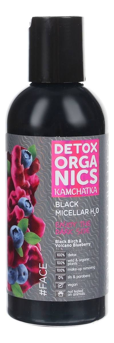 

Мицеллярная вода для лица Detox Organics Kamchatka Black Micellar H2O 170мл