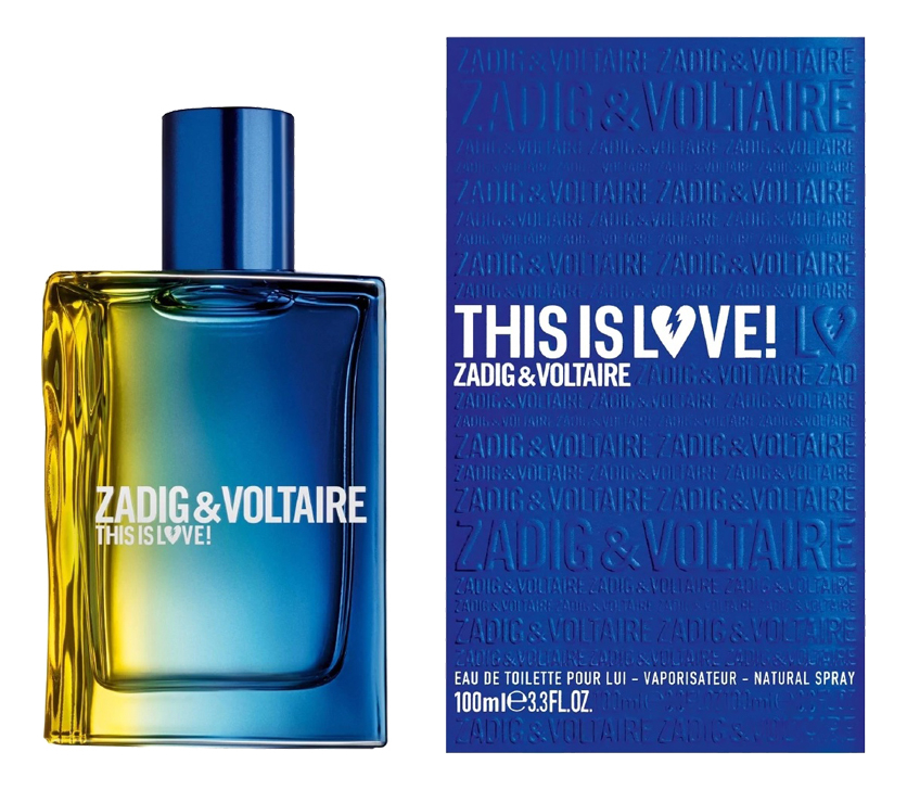 

Zadig & Voltaire This Is Love! For Him: туалетная вода 100мл, Zadig & Voltaire This Is Love! For Him