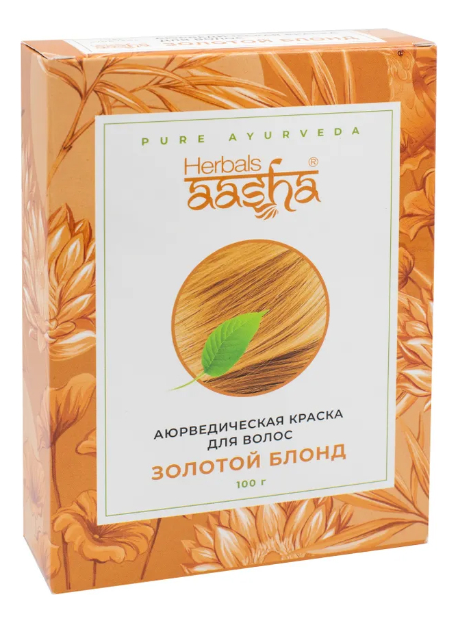 

Аюрведическая краска для волос 100г: Золотой блонд, Аюрведическая краска для волос 100г