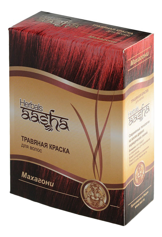 

Травяная краска для волос 60г: Махагони, Травяная краска для волос 60г