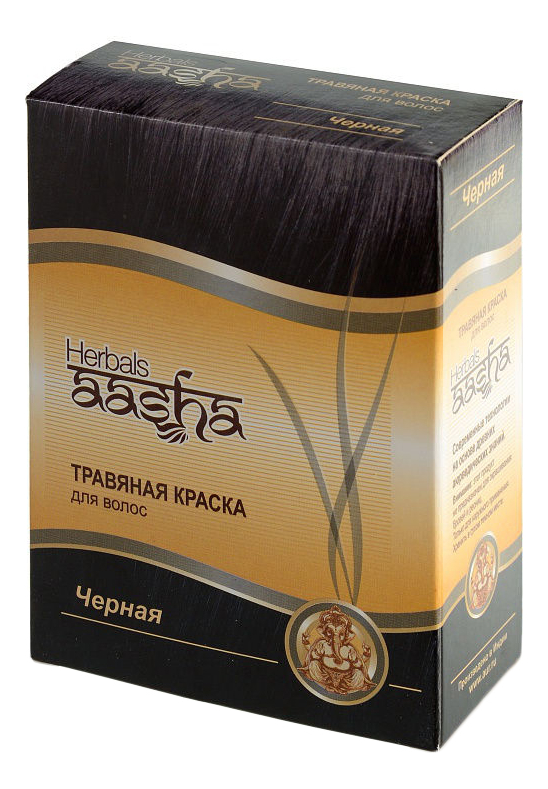 

Травяная краска для волос 60г: Черный, Травяная краска для волос 60г