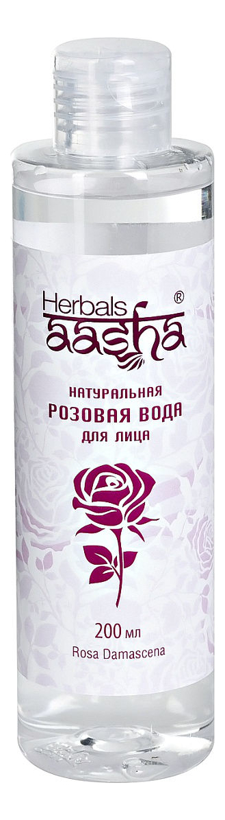 Купить Натуральная розовая вода для лица Rosa Damascena 200мл: Без спрея, Aasha Herbals