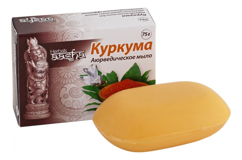 

Аюрведическое мыло для лица Куркума 75г