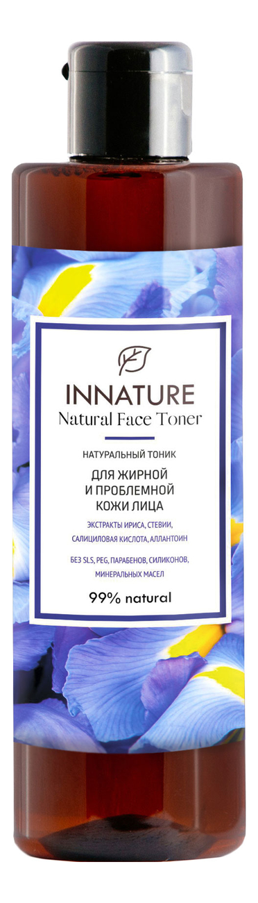 Натуральный тоник для жирной и проблемной кожи лица Natural Face Toner 250мл натуральный тоник для лица с лифтинг эффектом natural face toner 250мл