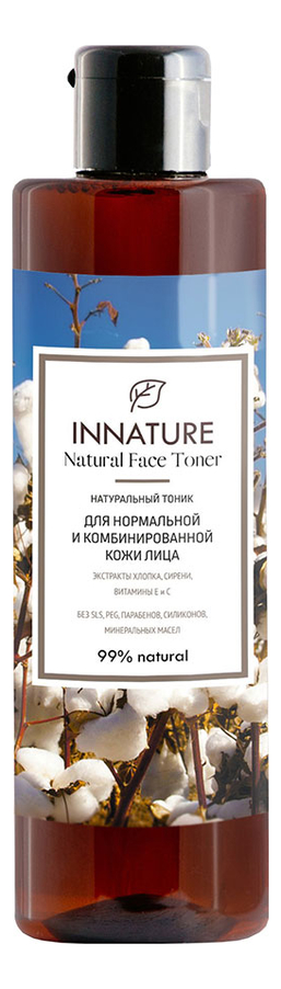 

Натуральный тоник для нормальной и комбинированной кожи лица Natural Face Toner 250мл
