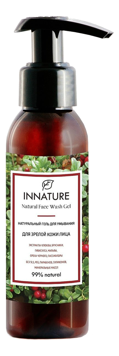 Натуральный гель для умывания зрелой кожи лица Natural Face Wash Gel 100мл натуральный гель для умывания сухой и чувствительной кожи лица natural face wash gel 100мл