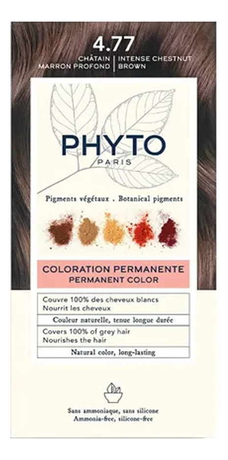 

Краска для волос Phyto Color: 4.77 Насыщенный глубокий каштан, Краска для волос Phyto Color