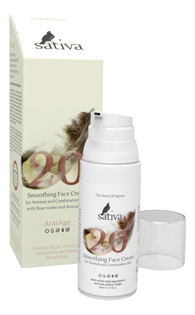 Купить Разглаживающий крем для лица Anti Age Smoothing Face Cream No20 50мл, Sativa