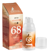 Sativa Минеральный солнцезащитный крем для лица с тонирующим эффектом Sun Mineral Invisible Sun Protection SPF30 No68 50мл