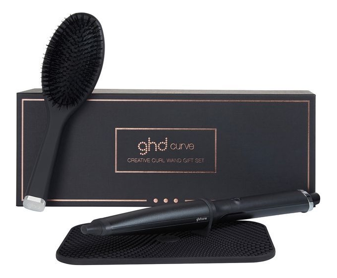 

Набор для волос Creative Curl Wand (конусная плойка Curve + овальная щетка + термостойкий коврик + термостойкая перчатка)