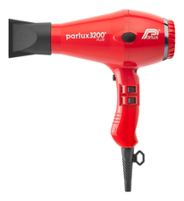 Parlux Фен для волос Compact 0901-3200 Plus Red 1900W (2 насадки, красный)