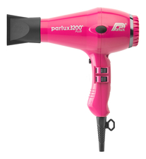 Parlux Фен для волос Compact 0901-3200 Plus Fuchsia 1900W (2 насадки, розовый)