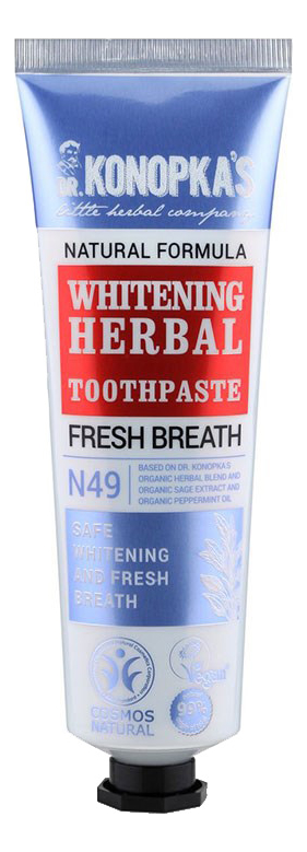 

Отбеливающая травяная зубная паста Whitening Herbal Toothpaste 75мл