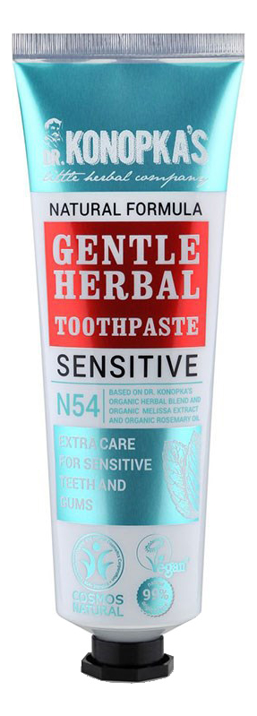 

Травяная зубная паста для чувствительных зубов Gentle Herbal Toothpaste For Sensitive Teeth 75мл