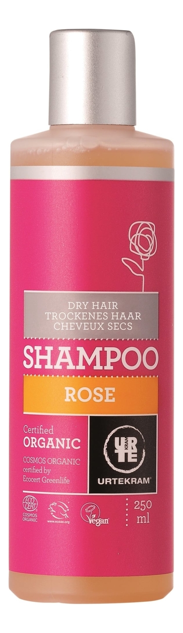 Шампунь для сухих волос с экстрактом розы Organic Rose Shampoo: Шампунь 250мл