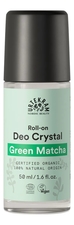 Urtekram Шариковый дезодорант-кристалл с экстрактом зеленого чая Матча Organic Roll-On Deo Crystal Green Matcha 50мл