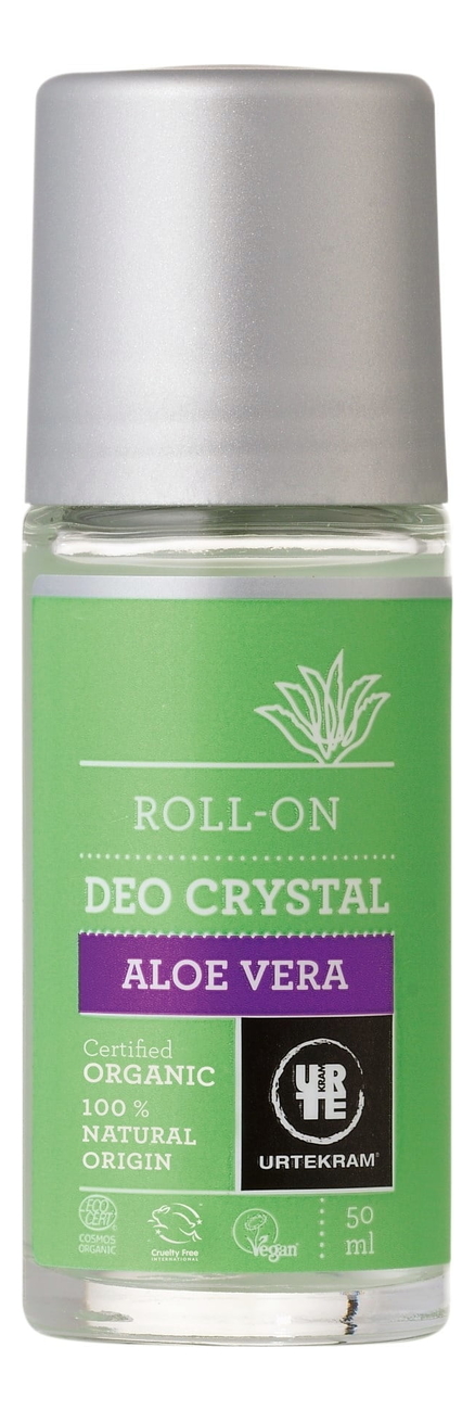 Шариковый дезодорант-кристалл с экстрактом алоэ вера Organic Roll-On Deo Crystal Aloe Vera 50мл