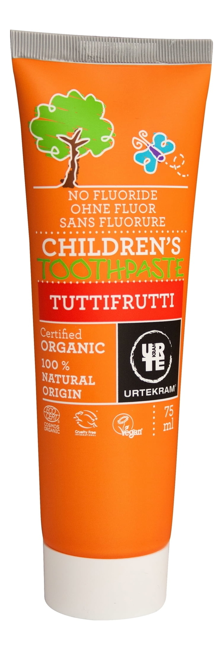 Детская зубная паста с экстрактами фруктов Organic Children's Toothpaste Tutti Frutti 75мл